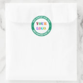 Custom Business Logo en Tekst Stickers Voorbeeld (Tas)