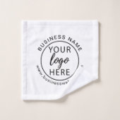 Custom Business Logo en website minimalistisch Washandje (Wasdoekje)