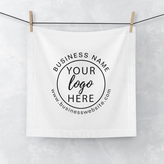 Custom Business Logo en website minimalistisch Washandje