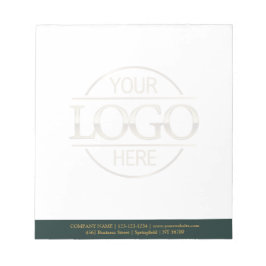 Custom Business Logo Faded Backdrop Modern Simple Notitieblok