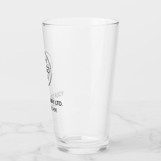 Custom Business Logo Glas (Links)
