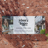 Custom Business Logo Grand Opening 2 Foto Spandoek