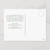 Custom Business Logo Groene Kerstkrans Feestdagenkaart (Achterkant)