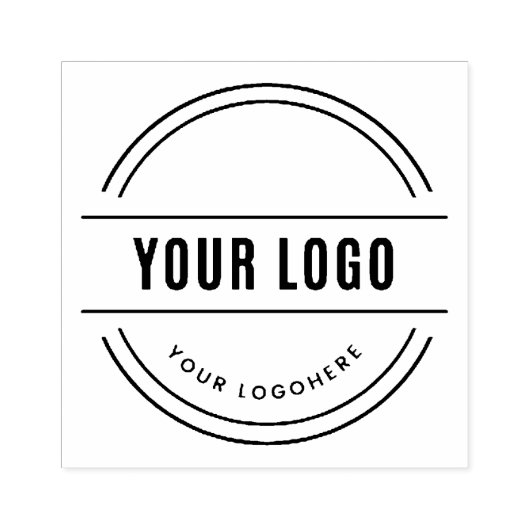 Custom Business Logo Groot vierkant hout Rubberstempel (Afrduk)