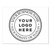 Custom Business Logo Grote Elegante Rubber Stamp Rubberstempel (Afrduk)