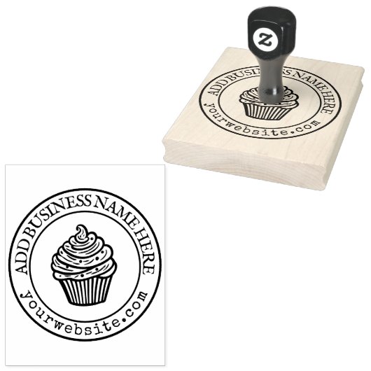 Custom Business Logo Grote Schattigee stempels (Gestempeld)