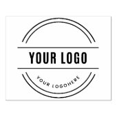 Custom Business Logo Grote Vierkante Houten Rubber Rubberstempel (Afrduk)
