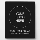 Custom Business Logo Hier Sjabloon Modern Elegant Fotoplaat (Voorkant)
