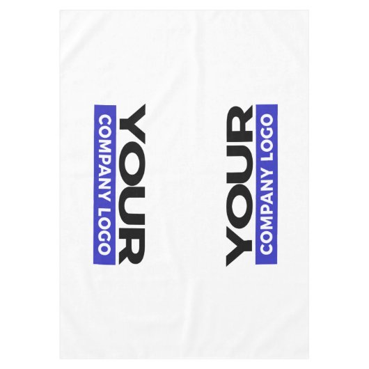 Custom Business Logo Horizontal Company TradeShow Tafelkleed (Voorkant)