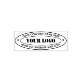 Custom Business Logo Info Ovaal Zelfinkkend Stempe Zelfinktende Stempel (Design)