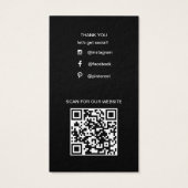 Custom Business Logo Kleding Label Prijs Hang Labe Visitekaartje (Achterkant)