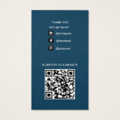 Custom Business Logo Kleding Label Prijs Hang Labe Visitekaartje (Achterkant)