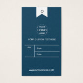 Custom Business Logo Kleding Label Prijs Hang Labe Visitekaartje (Voorkant)