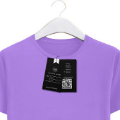 Custom Business Logo Kleding Label Prijs Hang Labe Visitekaartje