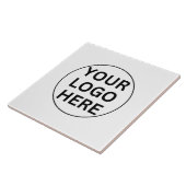 Custom Business Logo L Professional Wit Tegeltje (Zijkant)