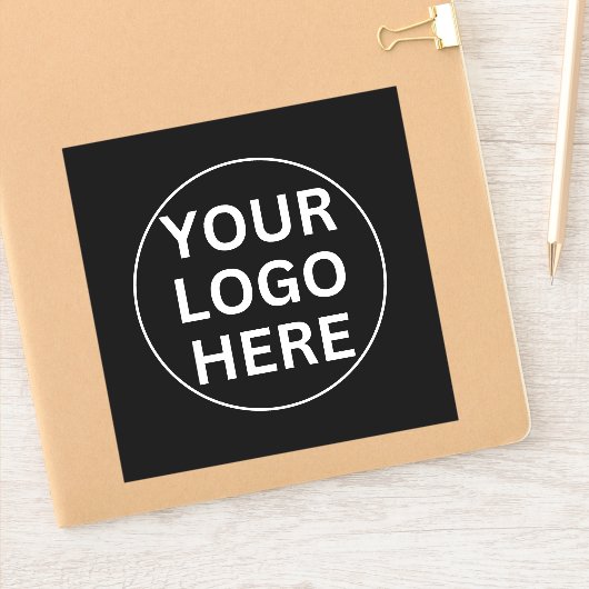 Custom Business Logo L Promotional Company Sticker (Notitieboek)