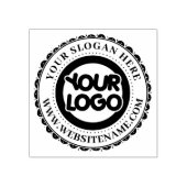 Custom Business Logo Large Rubberstempel (Afrduk)