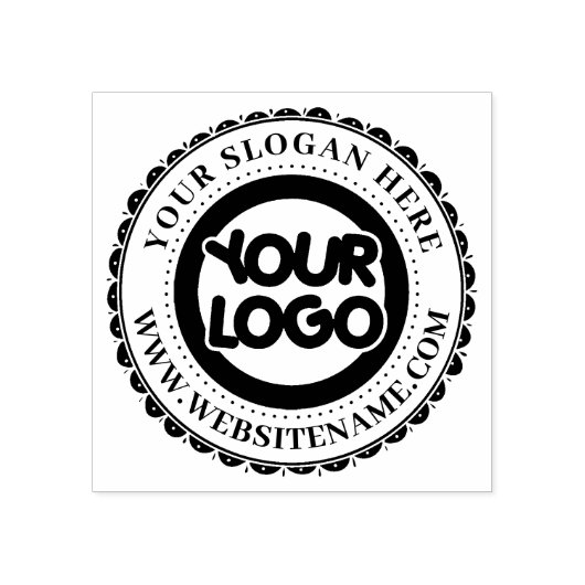 Custom Business Logo Large Rubberstempel (Afrduk)