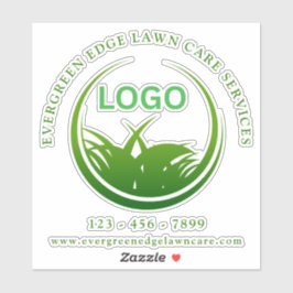 Custom Business Logo Lawn Care Vinyl Sticker