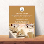 Custom Business Logo Marketing Photo Event Flyer<br><div class="desc">Deze flyer is ontworpen om eenvoudig,  maar effectief te zijn. Het bevat een logo van het bedrijf,  een korte beschrijving van het bedrijf en contactgegevens. Het is een effectieve manier om een bedrijf te promoten.</div>