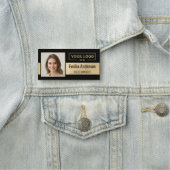 Custom Business Logo Medewerker Foto geborsteld Go Naamplaatje (In situ)