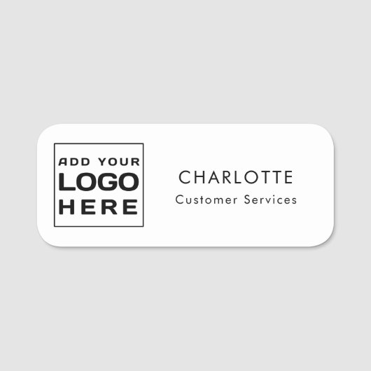 Custom Business Logo Medewerkers Conference Event Naamplaatje (Voorkant)