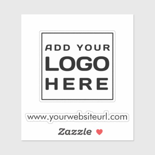 Custom Business Logo Medewerkers Swag Sticker (Vel)