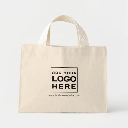 Custom Business Logo Minimalist Swag Mini Tote Bag (Voorkant)