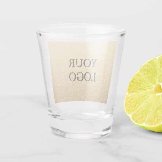 Custom Business Logo Minimalistische cadeau gunst Shot Glas (Achterkant)