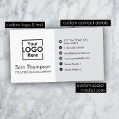 Custom Business Logo Modern Eenvoudig Minimalistis Visitekaartje
