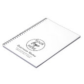 Custom Business Logo Modern Kantoor Notitieboek (Linkerzijde)