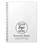 Custom Business Logo Modern Kantoor Notitieboek (Voorkant)