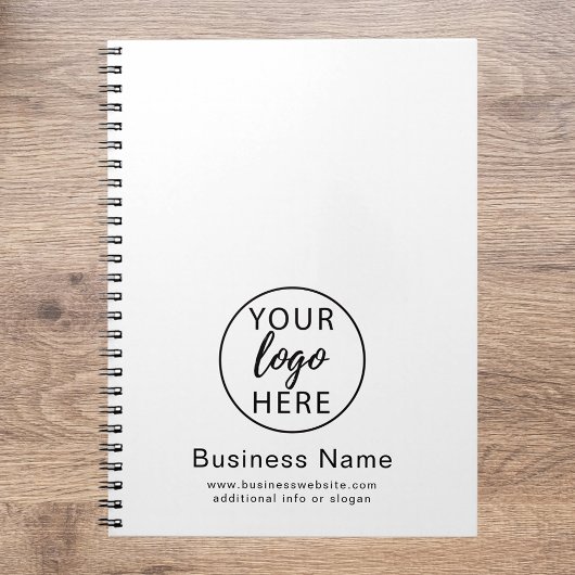 Custom Business Logo Modern Kantoor Notitieboek