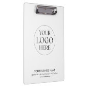 Custom Business Logo Modern Minimalist Promotional Klembord (Rechts)