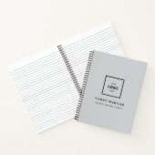 Custom Business Logo Modern Professional  Notitieboek (Binnen)