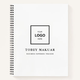 Custom Business Logo Modern Professional White Notitieboek