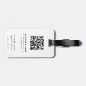 Custom Business Logo Modern QR Code Company Bagagelabel (Achterkant horizontaal)