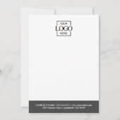 Custom Business Logo Modern Simple Minimalist Notitiekaartje (Voorkant)