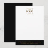 Custom Business Logo Modern Simple Minimalist Notitiekaartje (Voorkant / Achterkant)