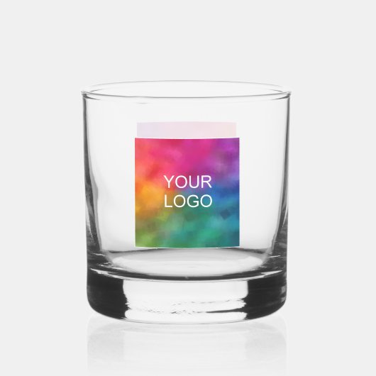 Custom Business Logo Moderne Sjabloon Online kopen Whisky Glas (Voorkant)