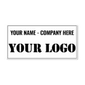 Custom Business Logo Naam Bedrijf Rubber Stempel (Afrduk)