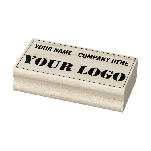 Custom Business Logo Naam Bedrijf Rubber Stempel (Stempel)