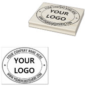Custom Business Logo Naam info Ovaal Rubber Stempe Rubberstempel (Gestempeld)