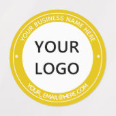 Custom Business Logo Naam Productlabels Voorbeeld Labels (Design 1)