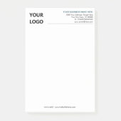 Custom Business Logo Name Company - Professional Post-it® Notes (Voorkant)