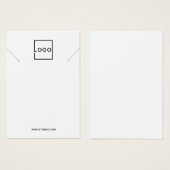 Custom Business Logo Necklace Display Cards Visitekaartje (Voorkant /achterkant)