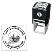 Custom Business Logo New York Zelfinktende Stempel (In situ)
