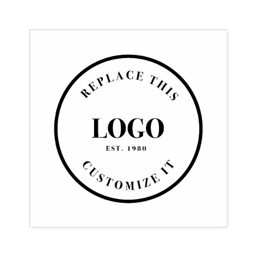 Custom Business logo only Rubberstempel (Afrduk)
