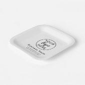 Custom Business Logo Paper-Borden Papieren Bordje (Gebogen)