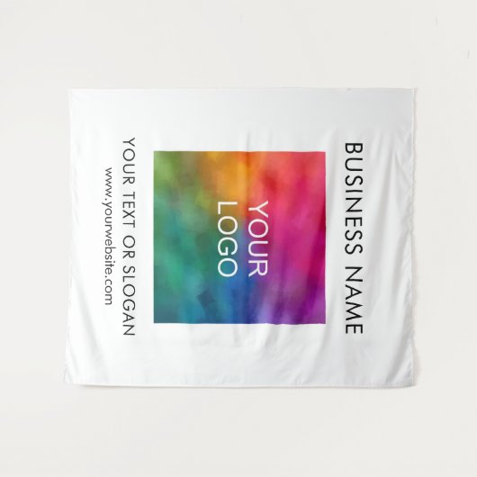 Custom Business Logo Party Event Seminar Groot Wandkleed (Voorkant (horizontaal))